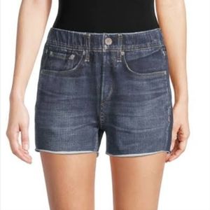 Rag & Bone Miramar Whiskered Denim Print Shorts